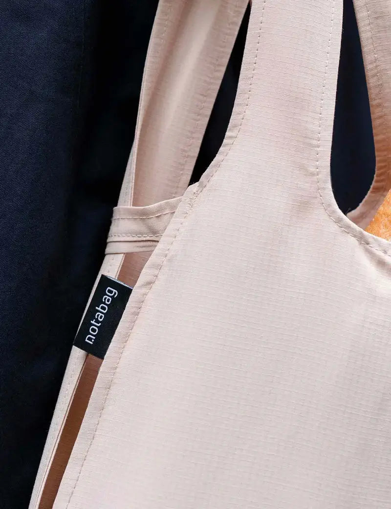 Notabag (Sand) Tote og Ryggsekk, Sammenleggbar (Pre-order)