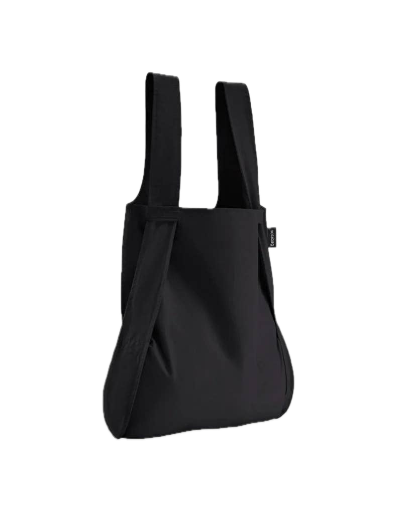 Notabag (Svart) Tote og Ryggsekk, Sammenleggbar (Pre-order)