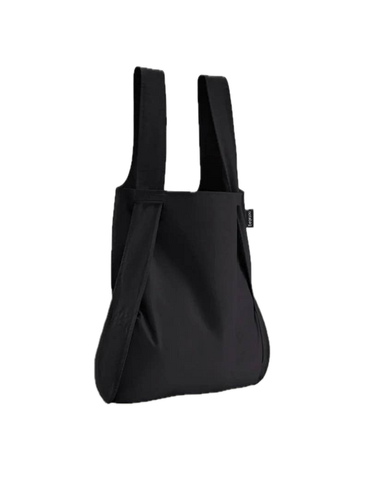 Notabag (Svart) Tote og Ryggsekk, Sammenleggbar (Pre-order)