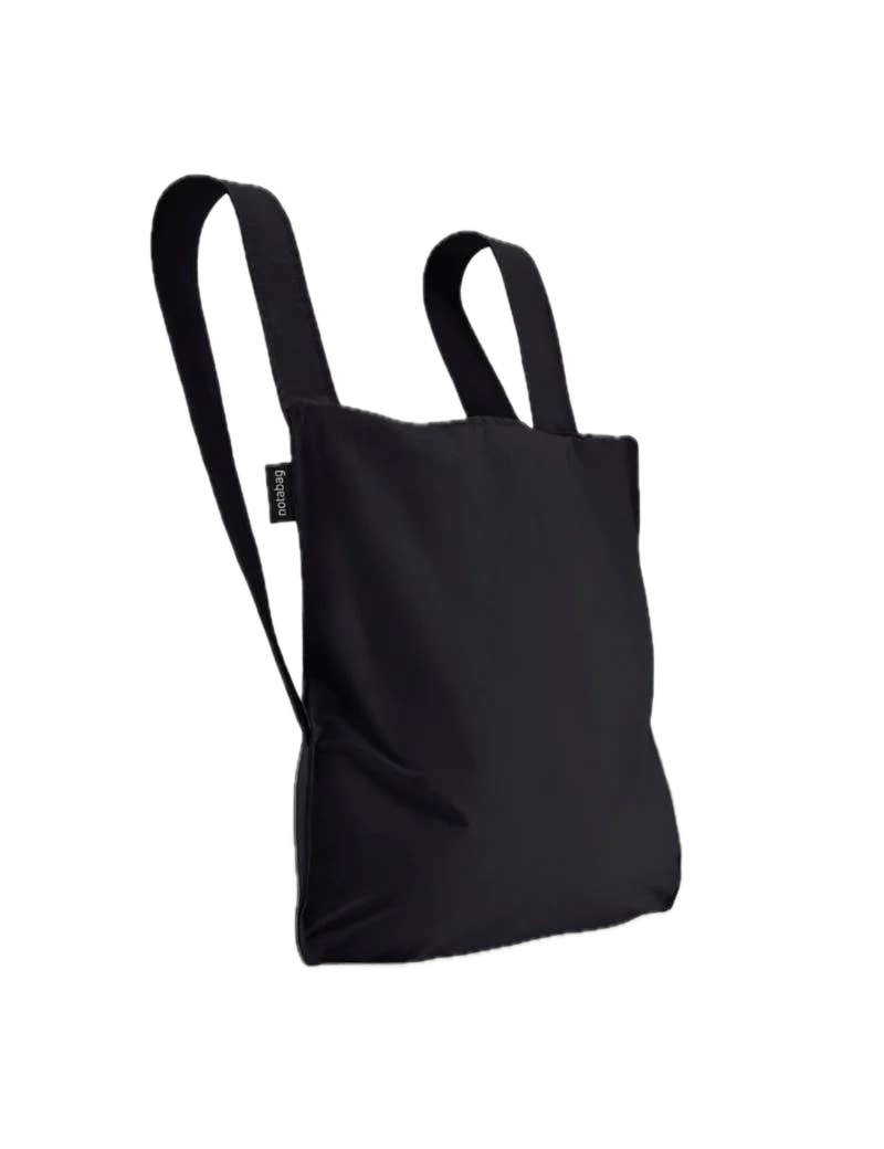 Notabag (Svart) Tote og Ryggsekk, Sammenleggbar (Pre-order)