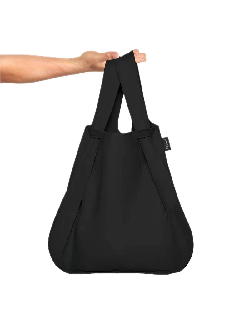 Notabag (Svart) Tote og Ryggsekk, Sammenleggbar (Pre-order)