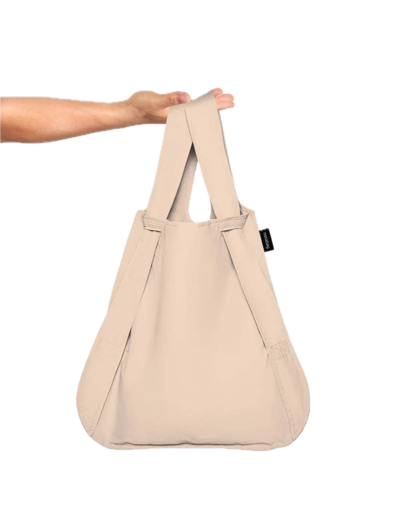 Notabag (Sand) Tote og Ryggsekk, Sammenleggbar (Pre-order)
