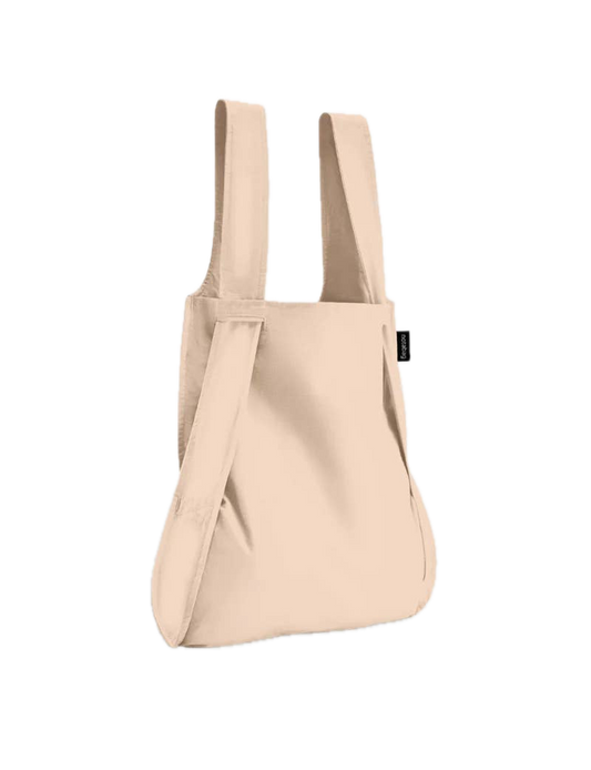 Notabag (Sand) Tote og Ryggsekk, Sammenleggbar (Pre-order)